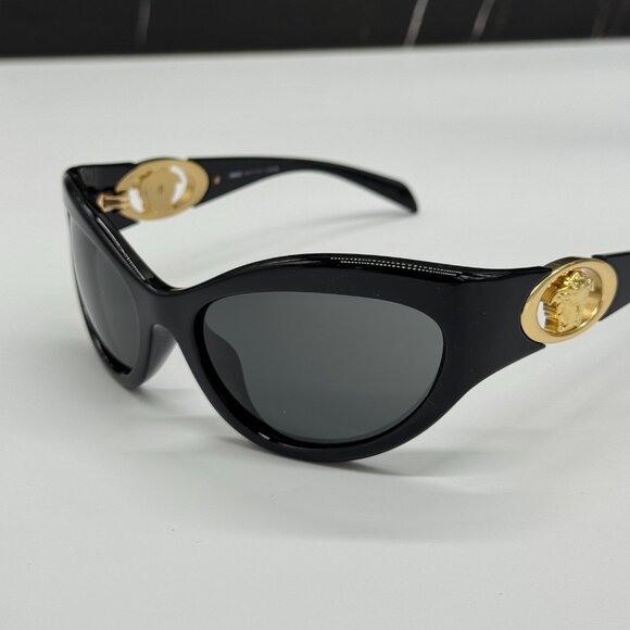 NEW VERSACE VE4485 GB1/87 SUNGLASSES WOMEN BLACK VE4485 GB187 EYEWEAR - Picture 7 of 10